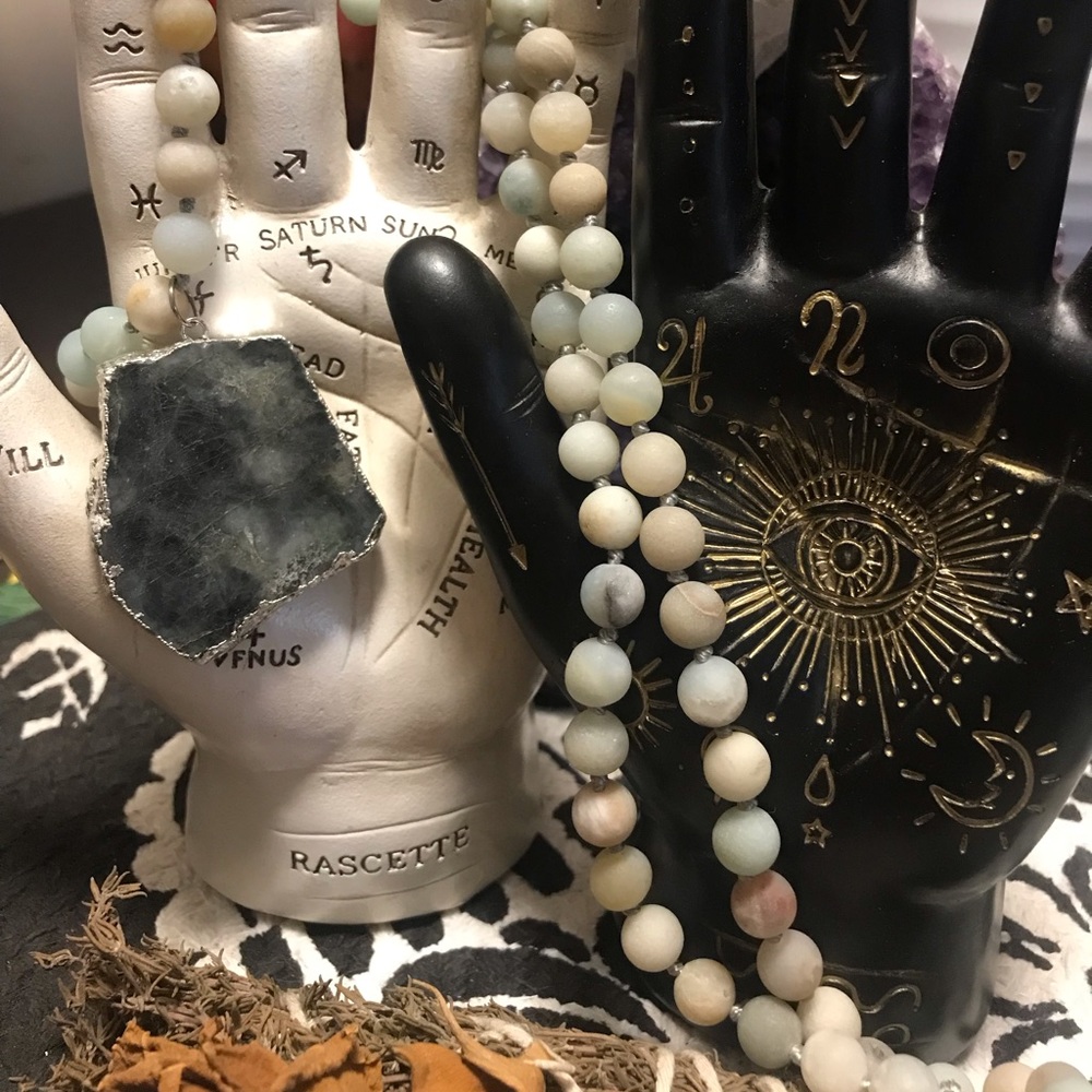 Labradorite and Amazonite Necklace